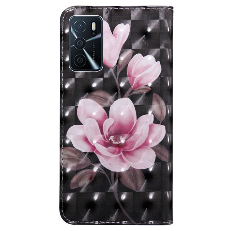 Læder Cover Oppo A16 / A16s Blomstre Blomster