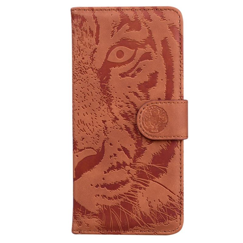 Flip Cover Samsung Galaxy S23 Ultra 5G Tiger Fodaftryk