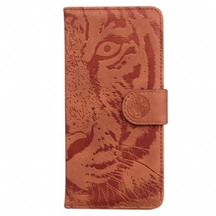 Flip Cover Samsung Galaxy S23 Ultra 5G Tiger Fodaftryk