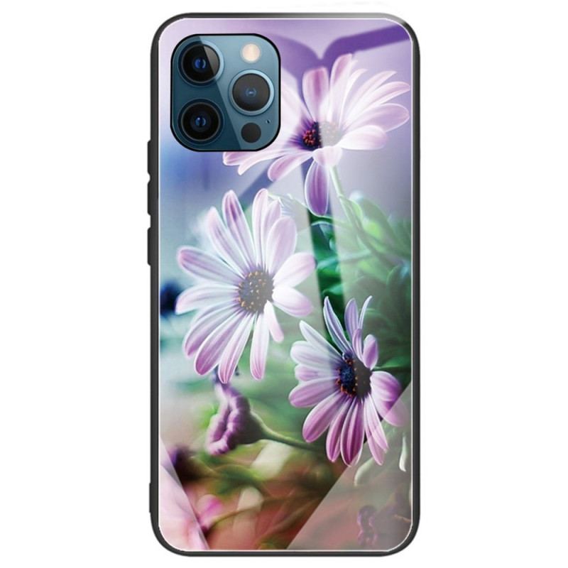 Cover iPhone 14 Pro Max Hærdet Glas Blomster