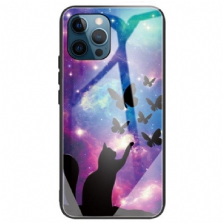 Cover iPhone 14 Pro Max Star Cat Hærdet Glas