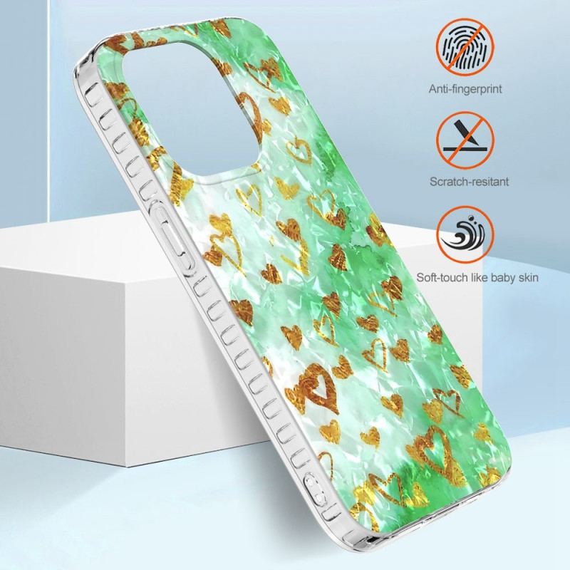 Cover iPhone 14 Pro Max Stilfulde Hjerter