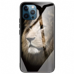 Mobilcover iPhone 14 Pro Max Løve Hærdet Glas