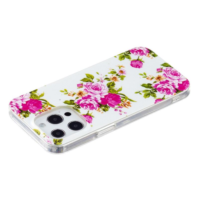 Cover iPhone 15 Pro Fluorescerende Blomster