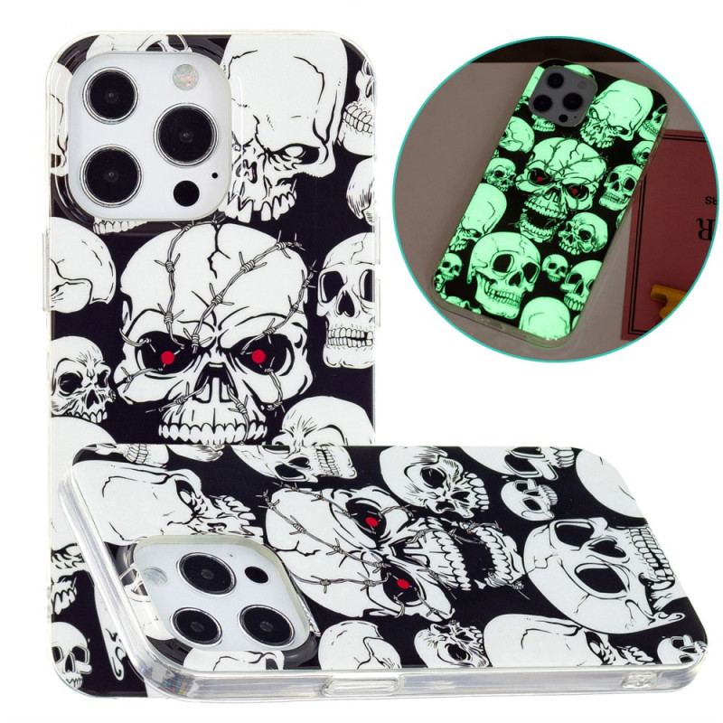 Cover iPhone 15 Pro Fluorescerende Kranie