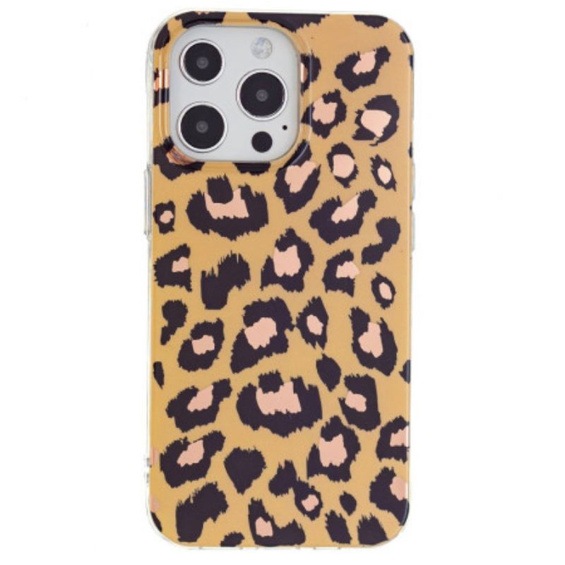 Cover iPhone 15 Pro Leopardmønster