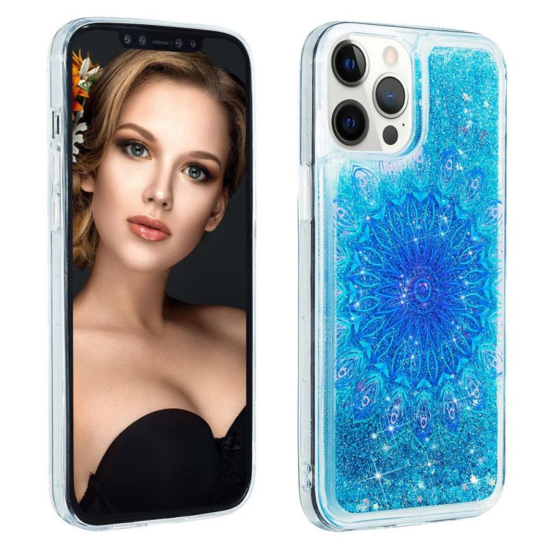 Cover iPhone 15 Pro Mandala Glitter