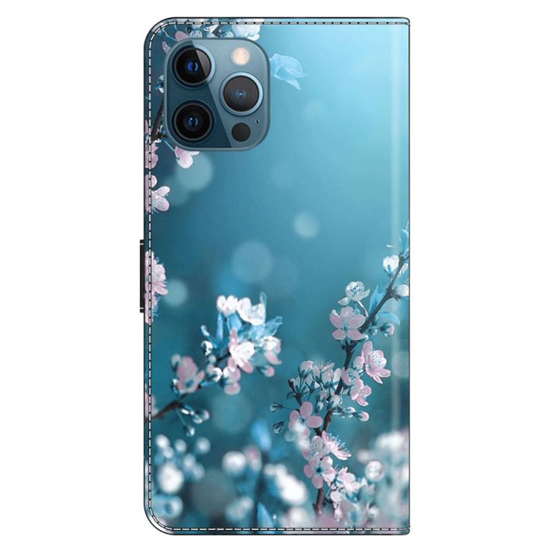 Flip Cover iPhone 15 Pro Blommeblomster