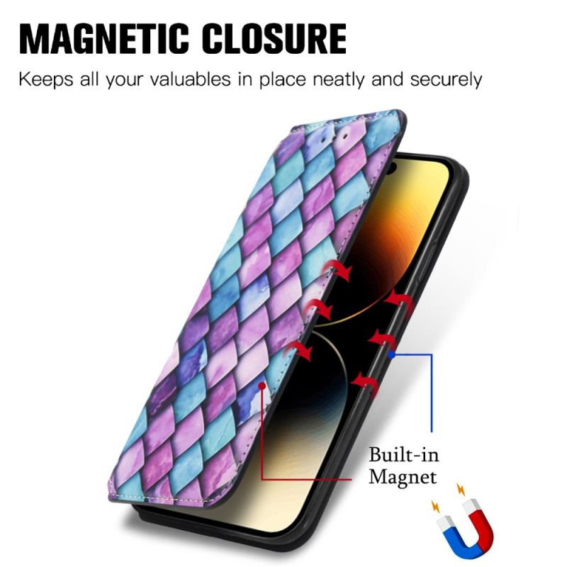 Flip Cover iPhone 15 Pro Caseneo Diagram