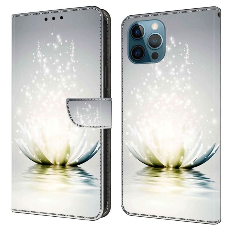 Flip Cover iPhone 15 Pro Lotus