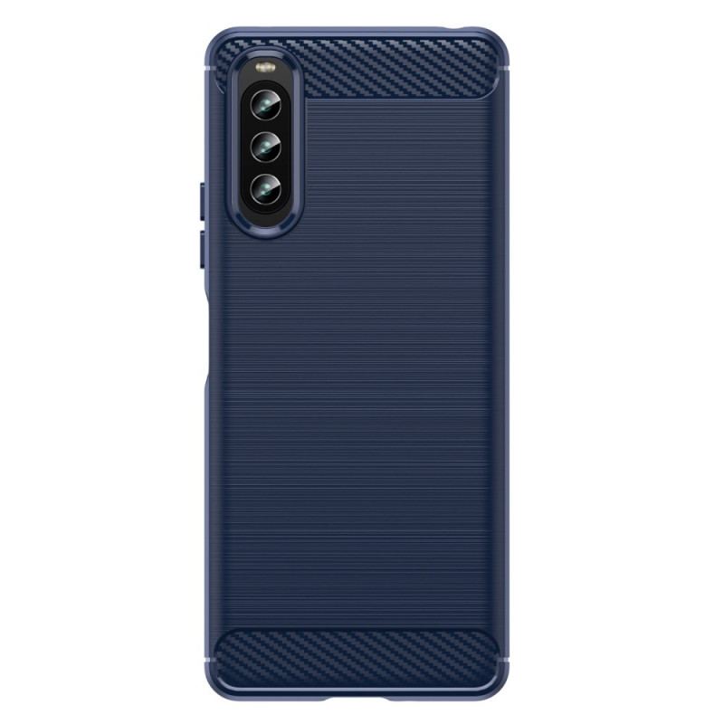 Cover Sony Xperia 10 IV Børstet Kulfiber