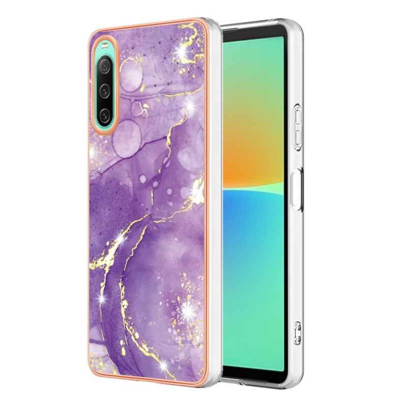 Cover Sony Xperia 10 IV Farvet Marmor