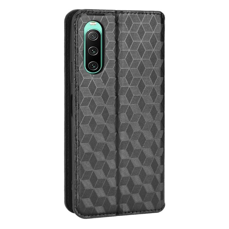 Cover Sony Xperia 10 IV Flip Cover 3d Kuber