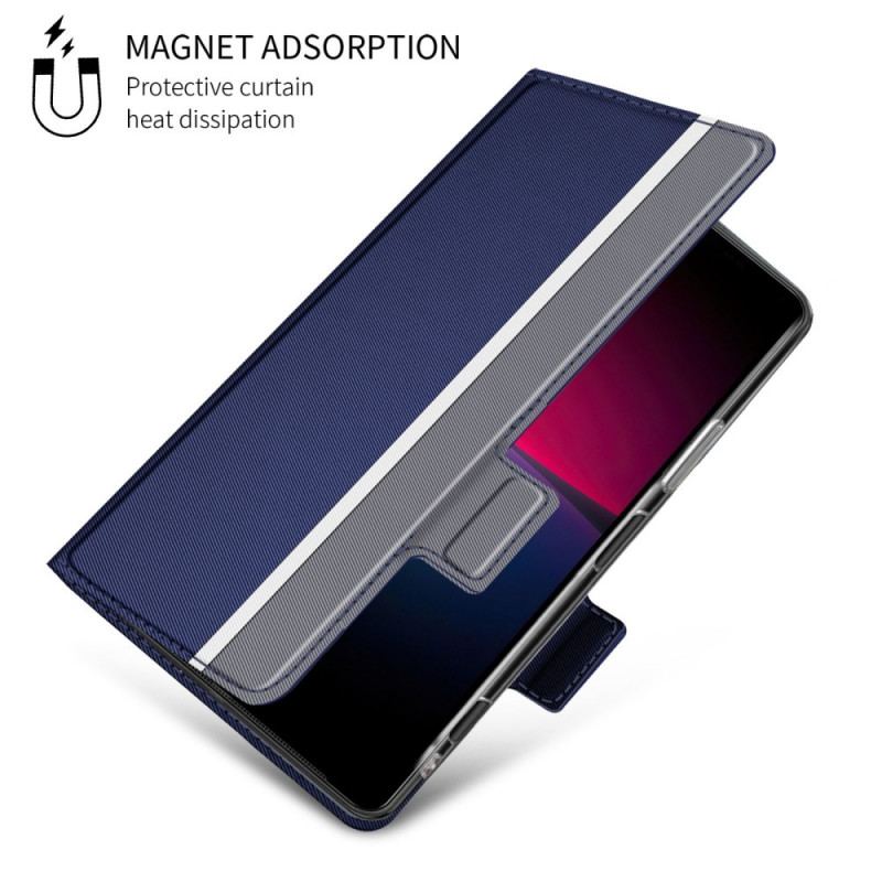 Cover Sony Xperia 10 IV Flip Cover Bicolor Baiyu