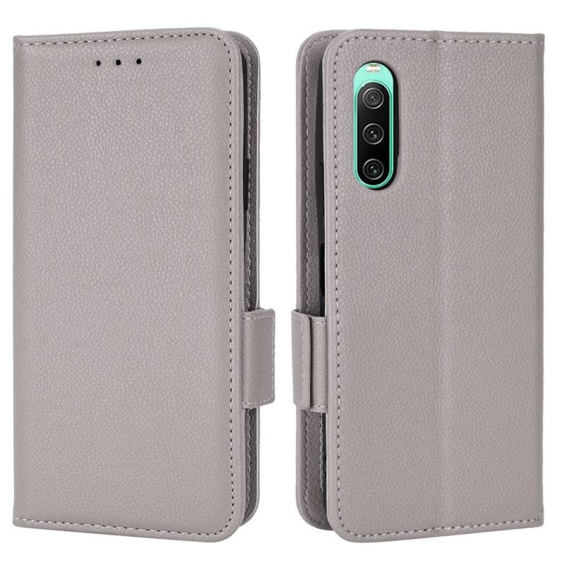 Flip Cover Sony Xperia 10 IV Finesse Dobbeltlås