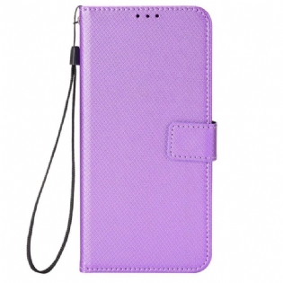 Flip Cover Sony Xperia 10 IV Med Snor Stilfuldt Strappy Imiteret Læder