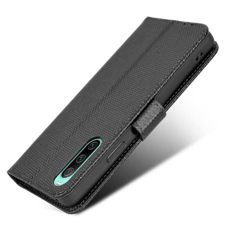 Flip Cover Sony Xperia 10 IV Med Snor Stilfuldt Strappy Imiteret Læder