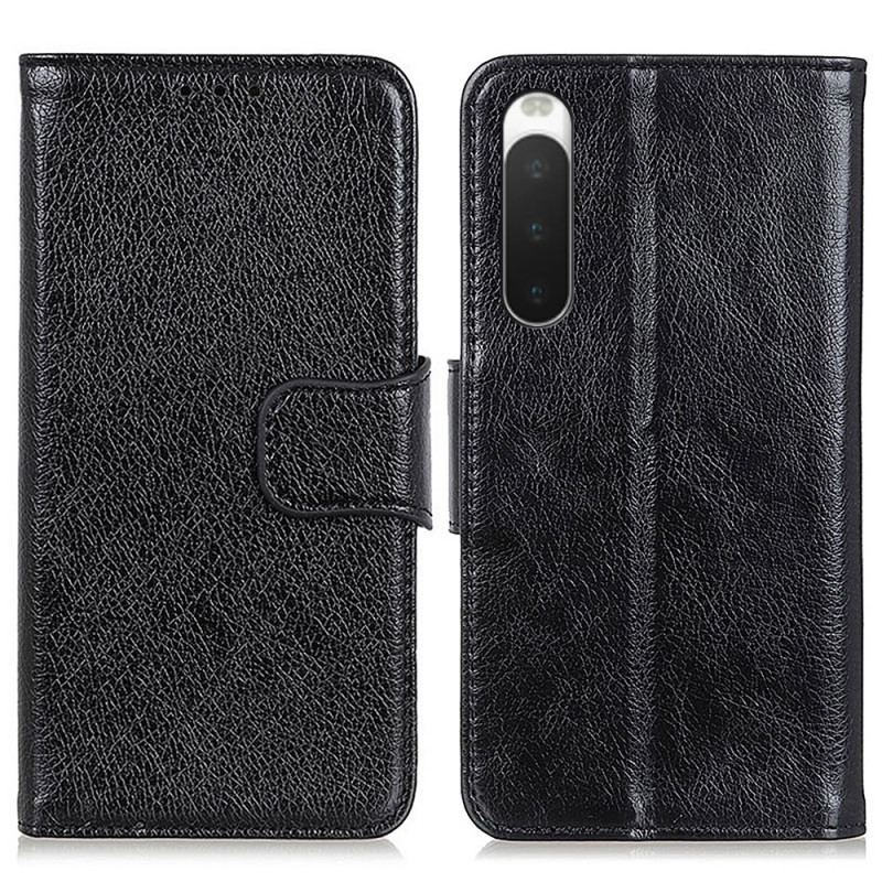 Flip Cover Sony Xperia 10 IV Split Nappa Læder