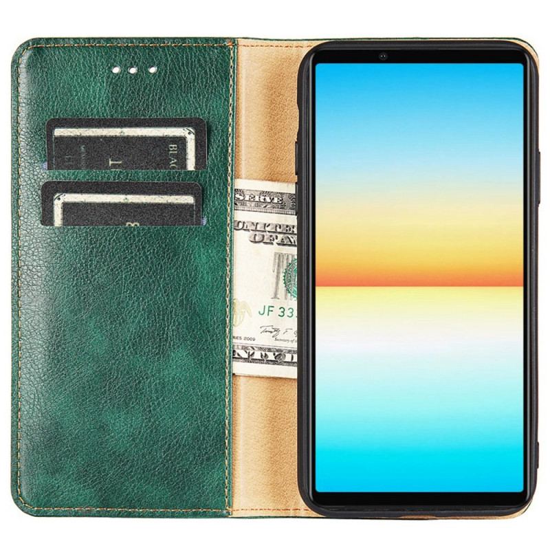 Flip Cover Sony Xperia 10 IV Vintage Design