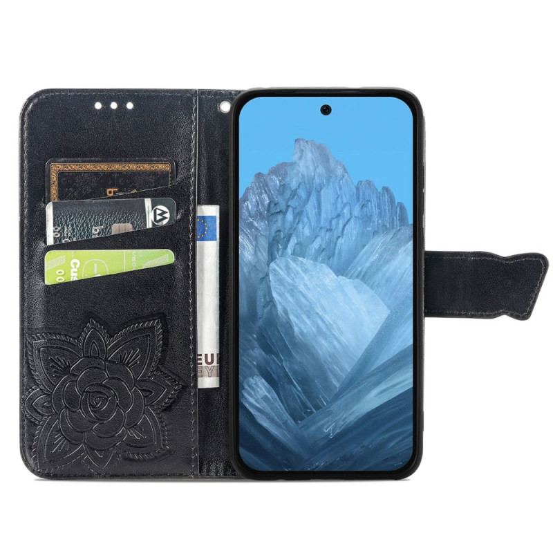 Flip Cover Google Pixel 9 Pro Barok Sommerfugl