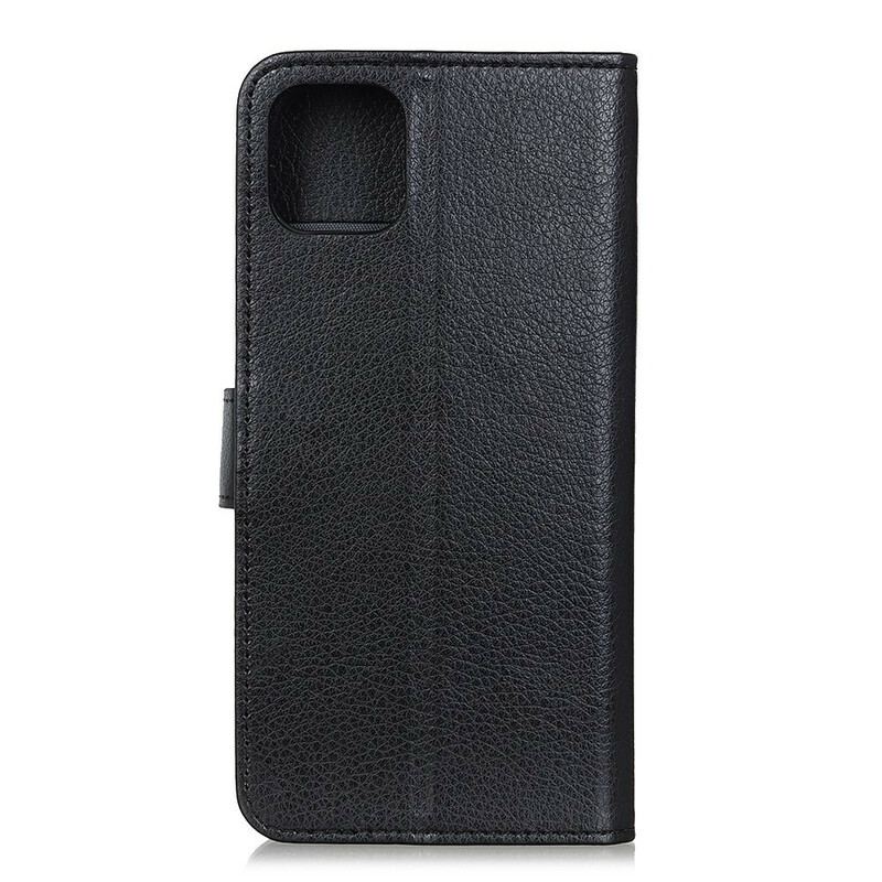 Flip Cover Realme C11 Traditionelt Litchi