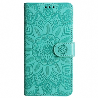 Flip Cover Samsung Galaxy M55 5g Mandala Med Snor