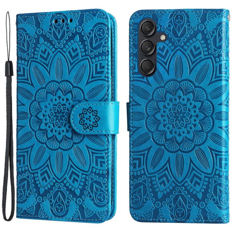 Flip Cover Samsung Galaxy M55 5g Mandala Med Snor