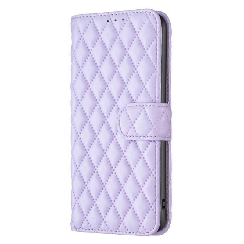 Læder Cover Samsung Galaxy M55 5g Telefon Etui Quiltet Binfen Farve