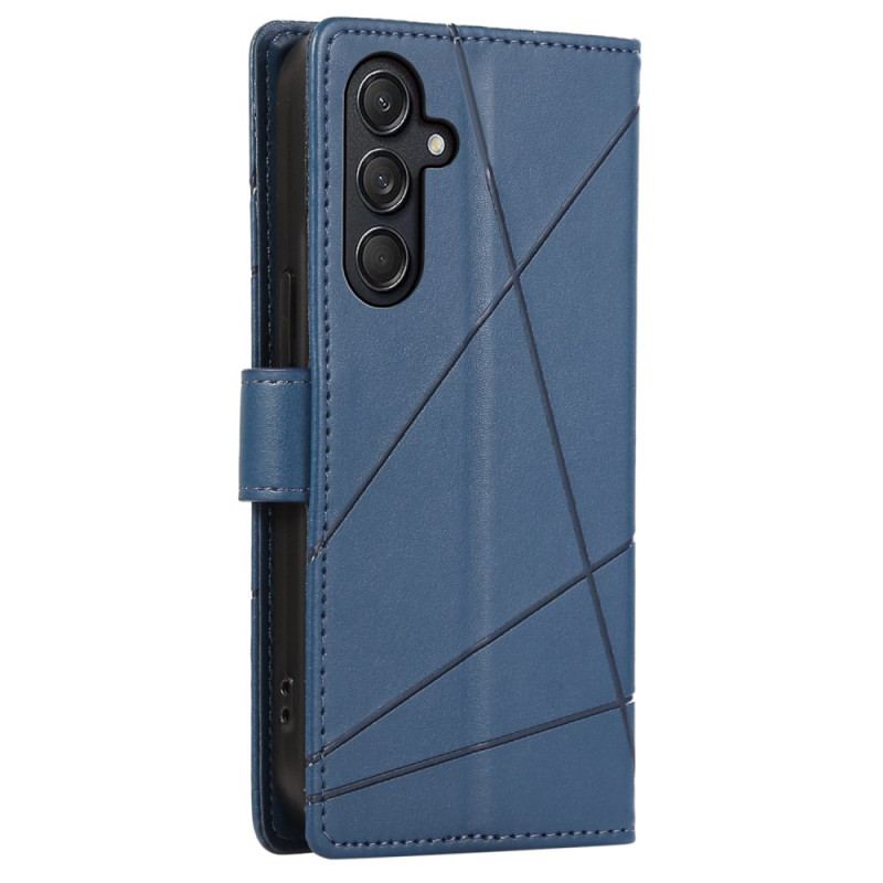 Læder Cover Samsung Galaxy M55 5g Telefon Etui Stropliner