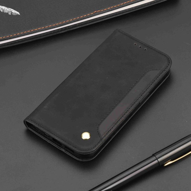 Cover Xiaomi Redmi 10C Flip Cover Bicolor Med Nitte