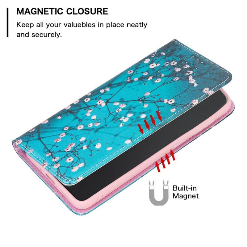 Cover Xiaomi Redmi 10C Flip Cover Blomsterbilleder