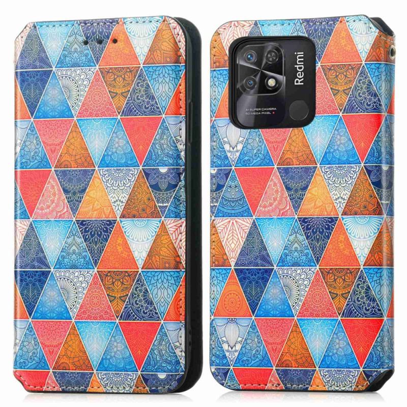 Cover Xiaomi Redmi 10C Flip Cover Caseneo Rfid Design