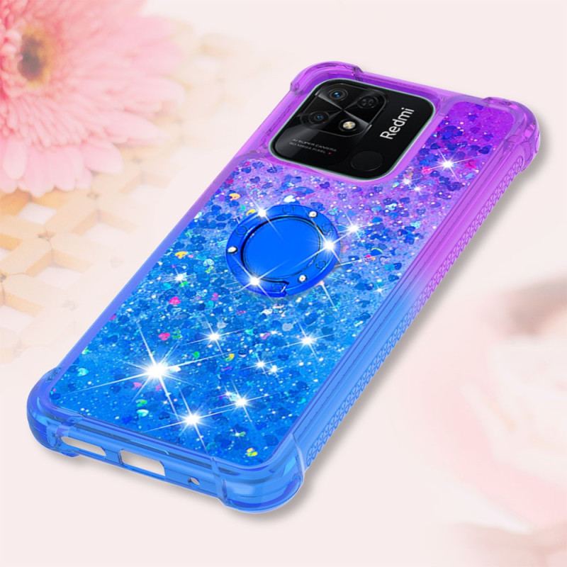 Cover Xiaomi Redmi 10C Glitter Ring-bracket