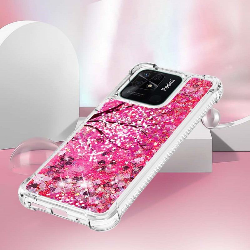 Cover Xiaomi Redmi 10C Glitter Træ