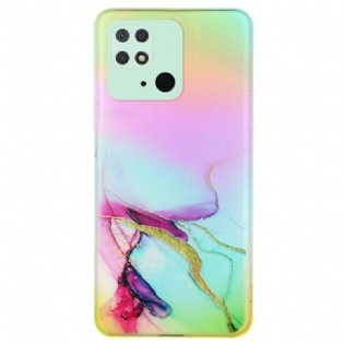 Cover Xiaomi Redmi 10C Marmor Kunst Lasereffekt