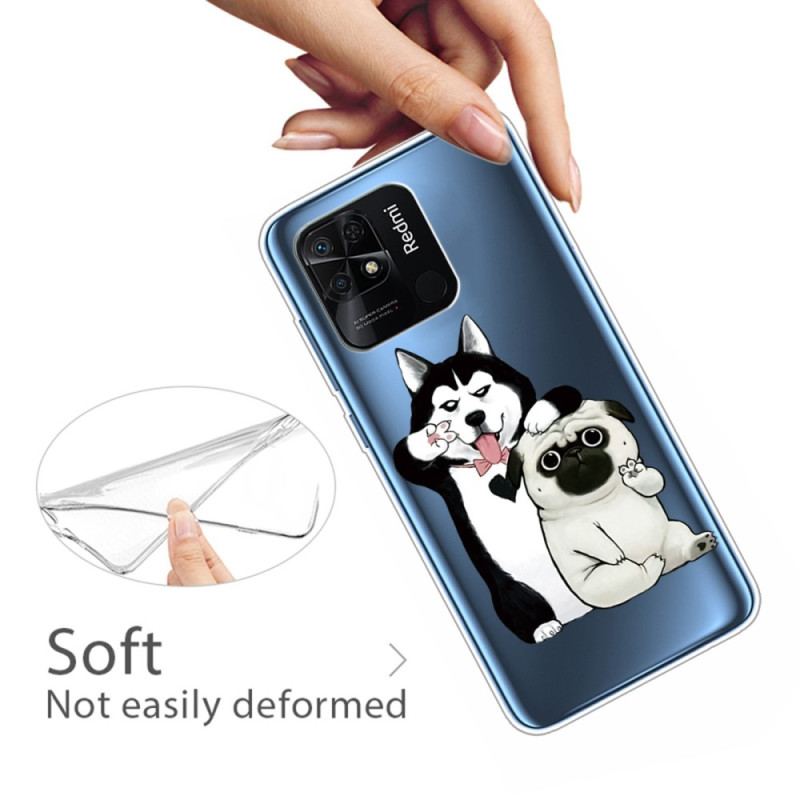 Cover Xiaomi Redmi 10C Sjove Hunde