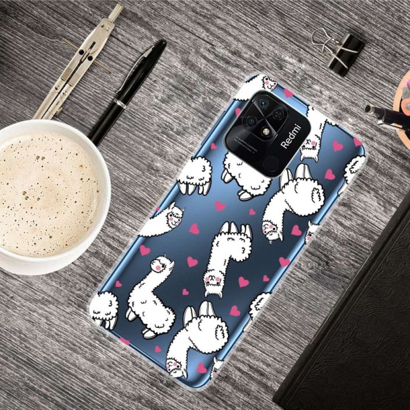 Cover Xiaomi Redmi 10C Sømløse Flere Lamaer