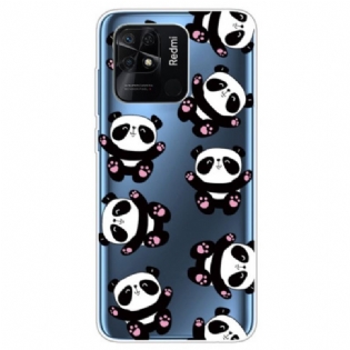 Cover Xiaomi Redmi 10C Sømløse Flere Pandaer