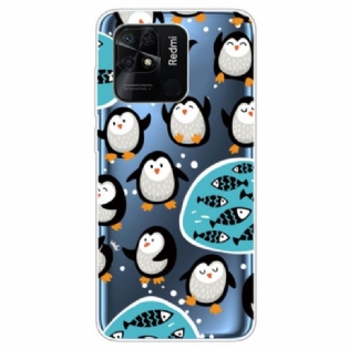 Cover Xiaomi Redmi 10C Sømløse Pingviner