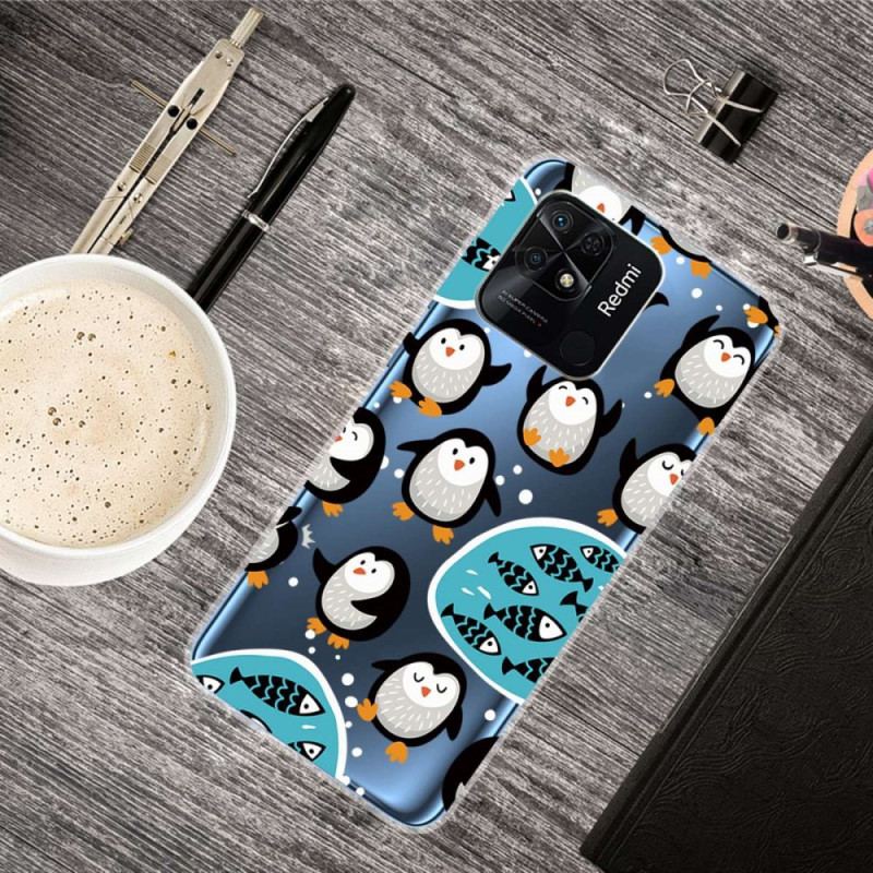 Cover Xiaomi Redmi 10C Sømløse Pingviner