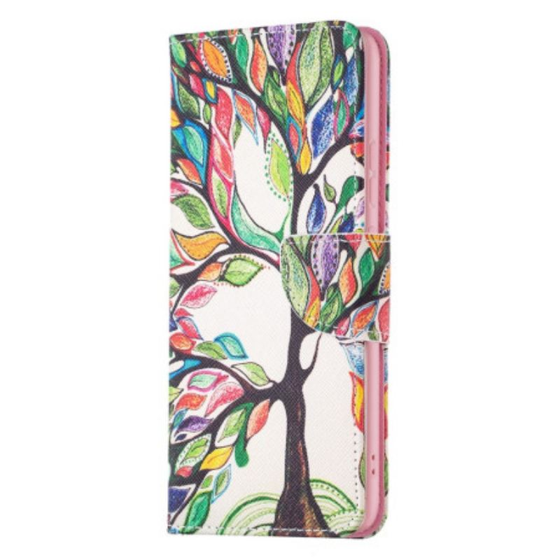 Flip Cover Xiaomi Redmi 10C Akvarel Træ