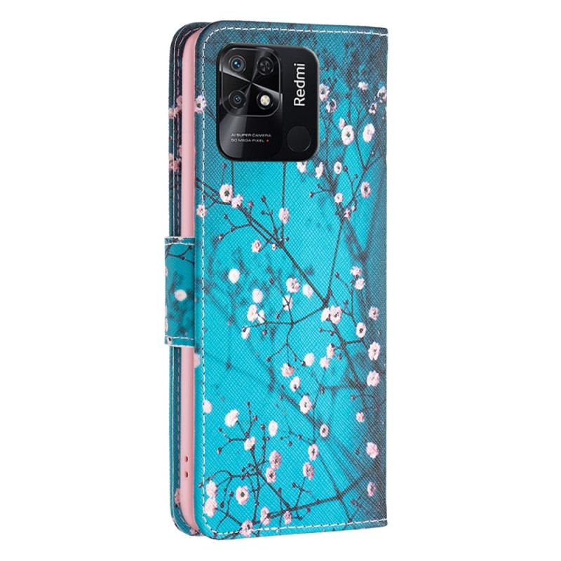 Flip Cover Xiaomi Redmi 10C Blomstrende Grene