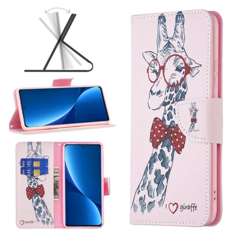 Flip Cover Xiaomi Redmi 10C Brainy Giraf