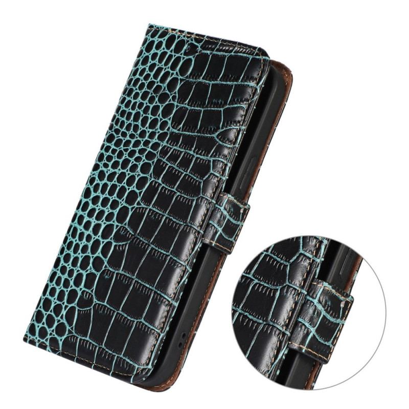 Flip Cover Xiaomi Redmi 10C Crocodile Style Rfid