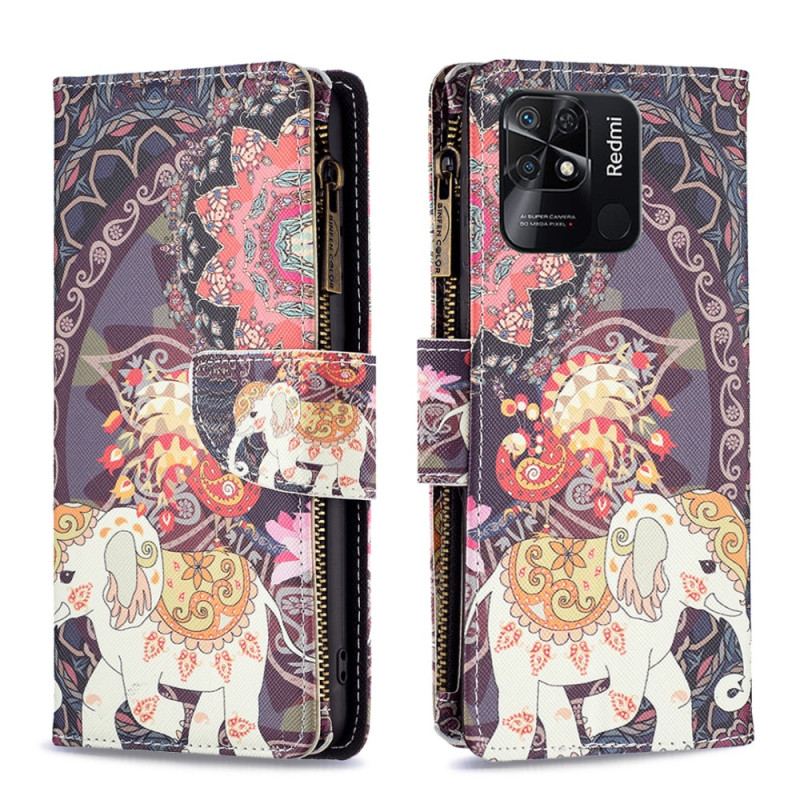 Flip Cover Xiaomi Redmi 10C Elefant Lynlåslomme