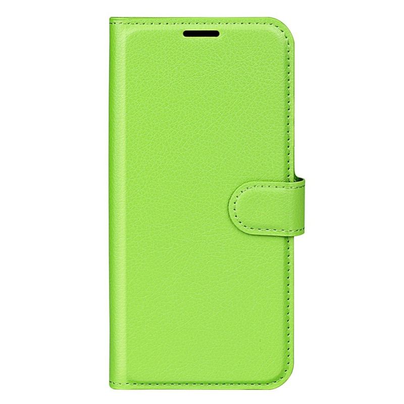 Flip Cover Xiaomi Redmi 10C Klassisk Litchi-lædereffekt