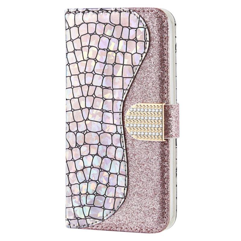 Flip Cover Xiaomi Redmi 10C Krokodille Diamanter