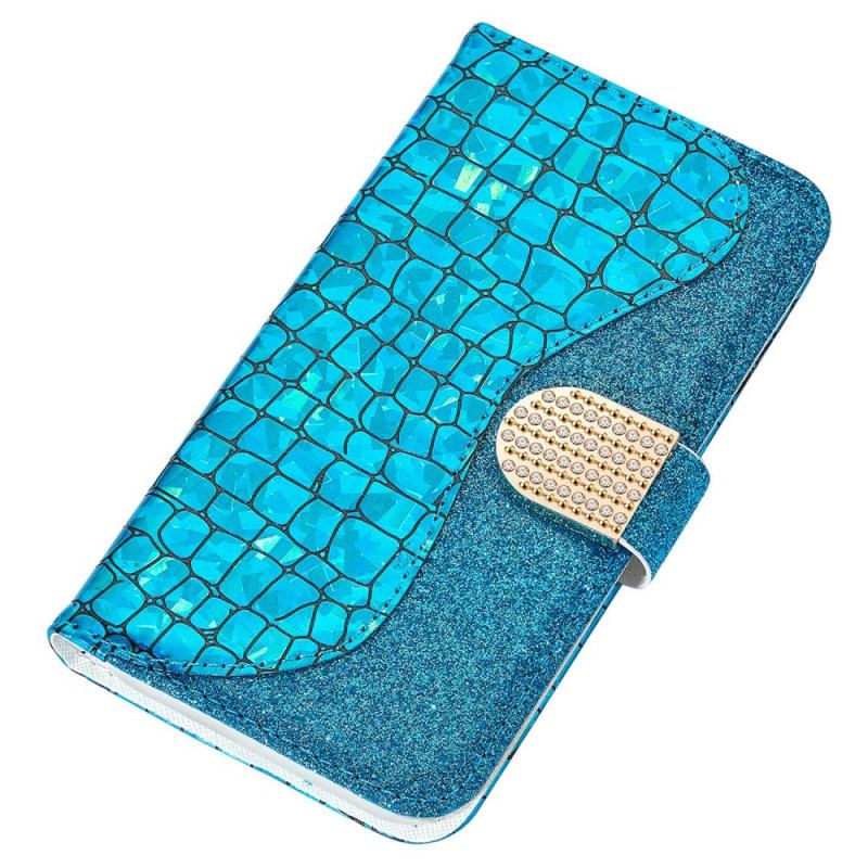 Flip Cover Xiaomi Redmi 10C Krokodille Diamanter