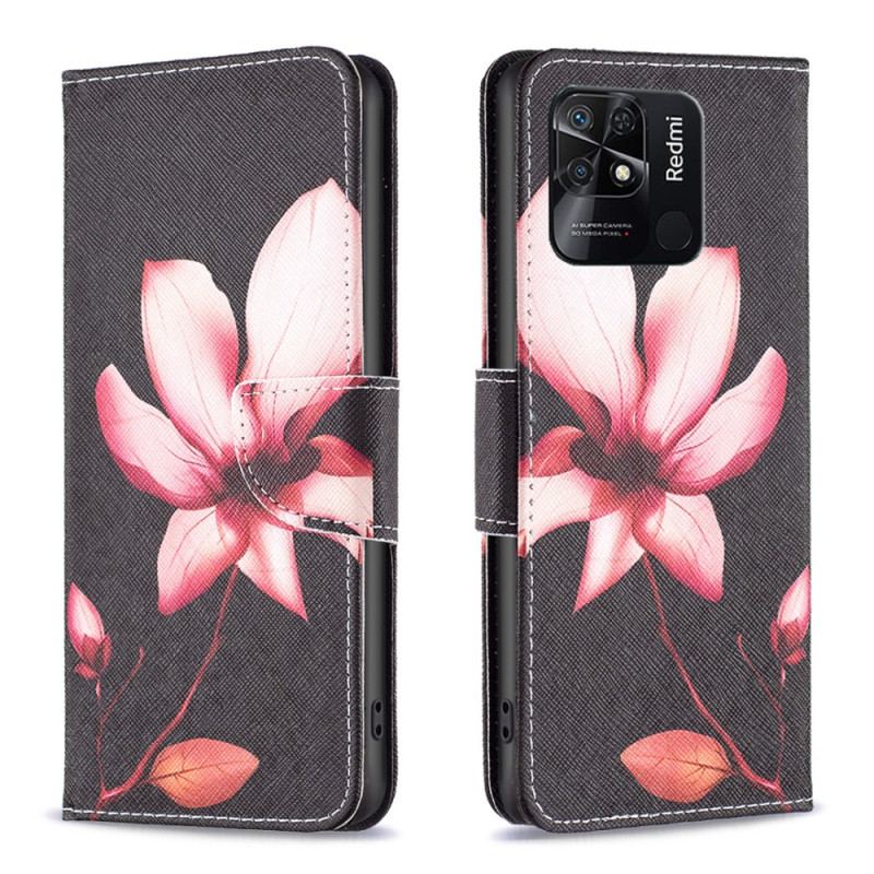 Flip Cover Xiaomi Redmi 10C Lyserød Blomst