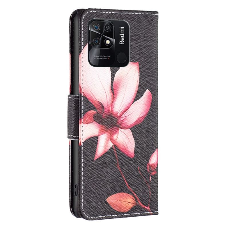 Flip Cover Xiaomi Redmi 10C Lyserød Blomst